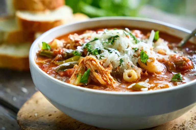 Viral Slow Cooker Chicken Parmesan Soup