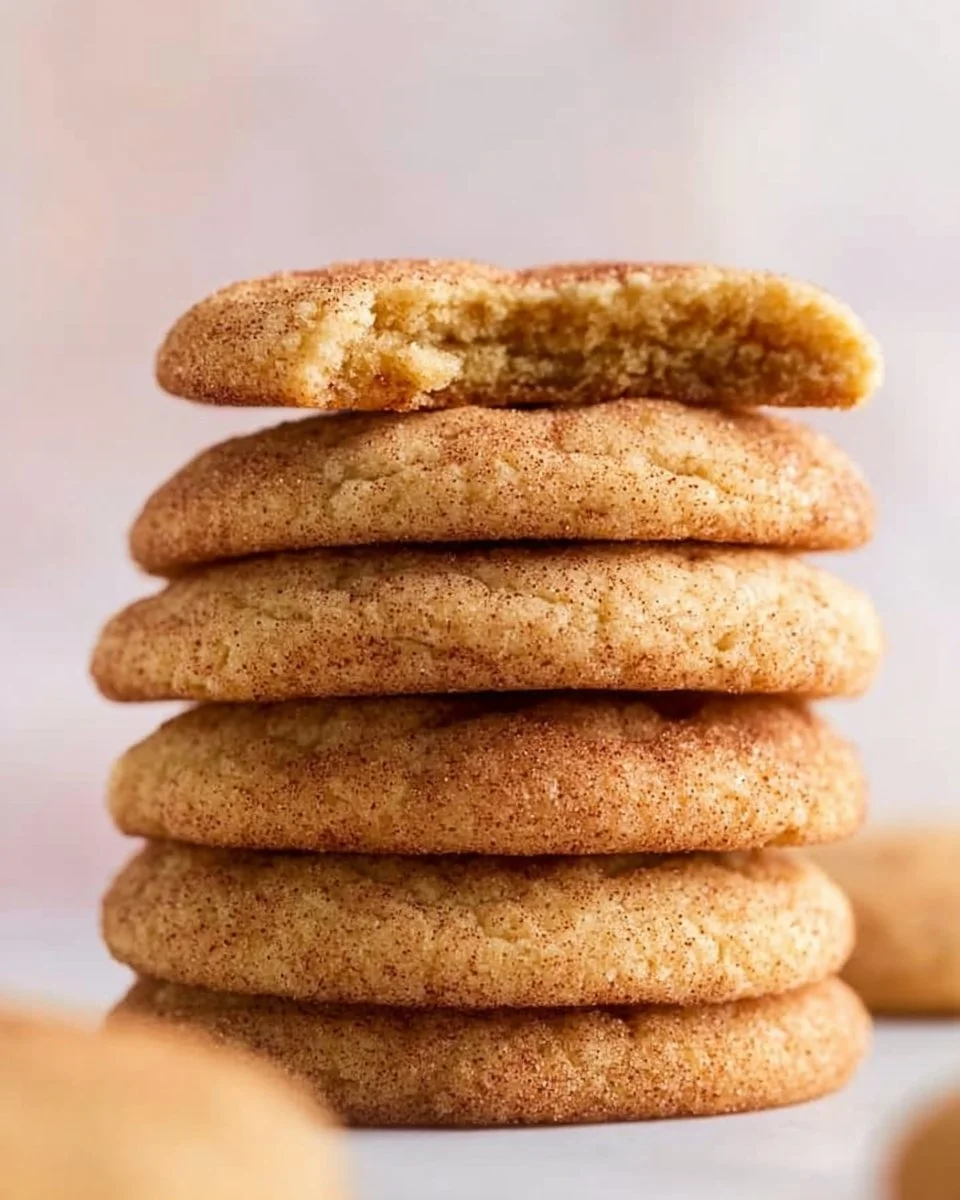 Delicious brown butter snickerdoodle cookies on a white plate
