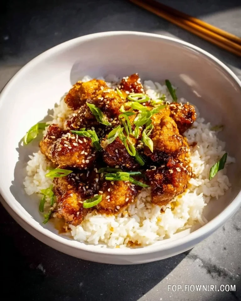 Plate of easy honey butter chicken garnished with herbs.