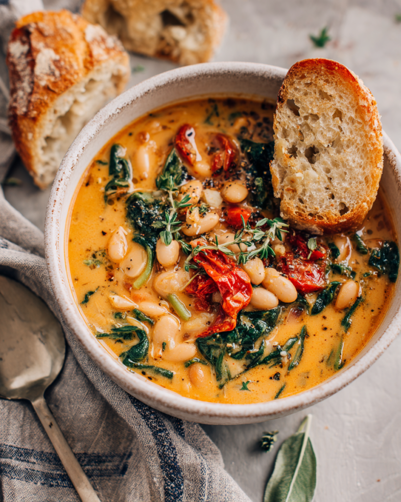 Best Tuscan White Bean Soup - Eat With Clarity