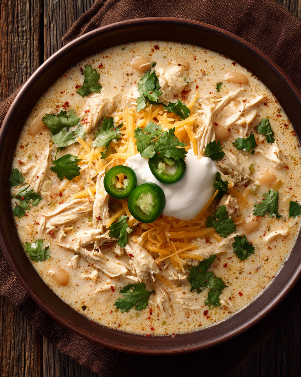 Creamy crockpot white chicken chili | Crockpot recipes easy, Easy meals, Recipes