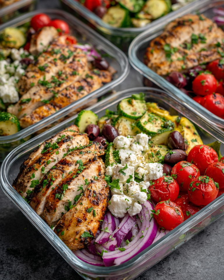 Greek Chicken Bowls: Easy Clean Eating Meal Prep
