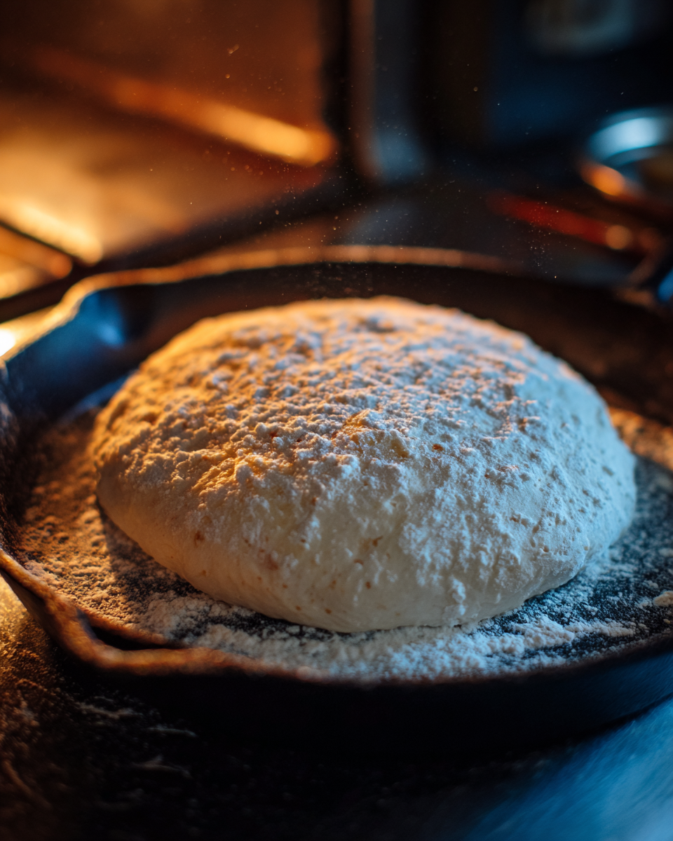 Same Day Sourdough Pizza Dough preparation