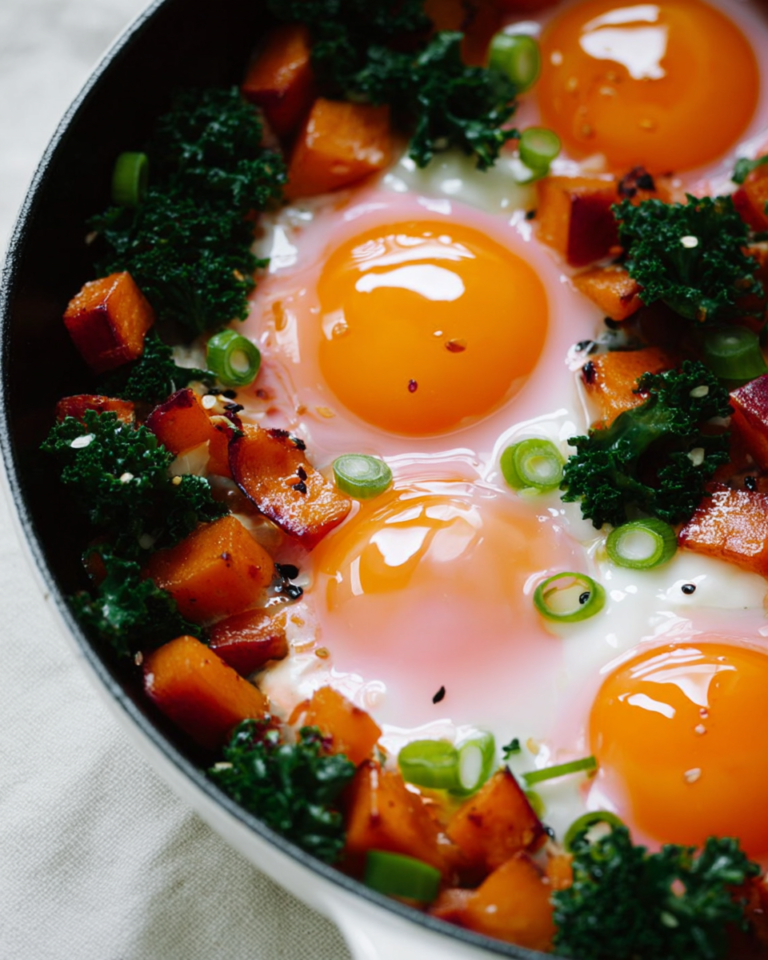 BREAKFAST SWEET POTATO - Hearty Morning Hash with Eggs & Bacon 5 BREAKFAST SWEET POTATO