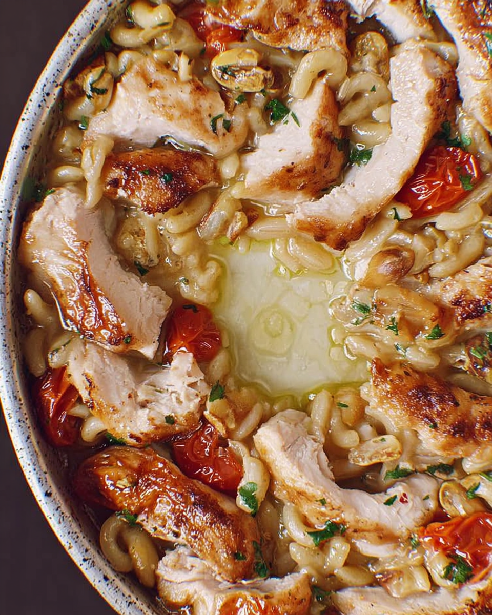 Creamy Chicken Pesto Pasta Preparation