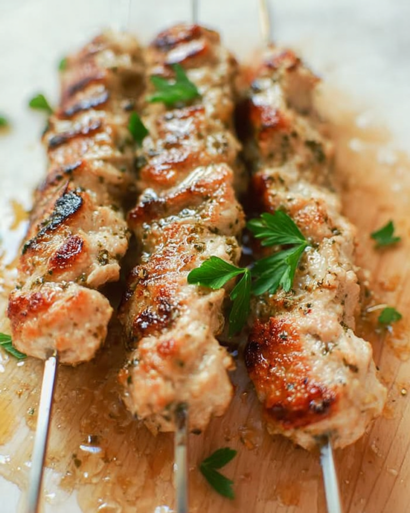Grilled Ranch Garlic Parmesan Chicken Skewers â€“ A Flavor Explosion!