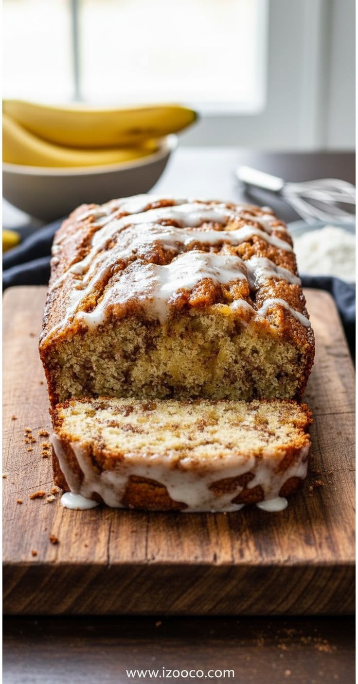 Ultimate Cinnamon Banana Bread Recipe: Sweet Breakfast Loaf Perfect for Fall 1 Homemade cinnamon swirl banana bread with warm spices and toasted walnuts