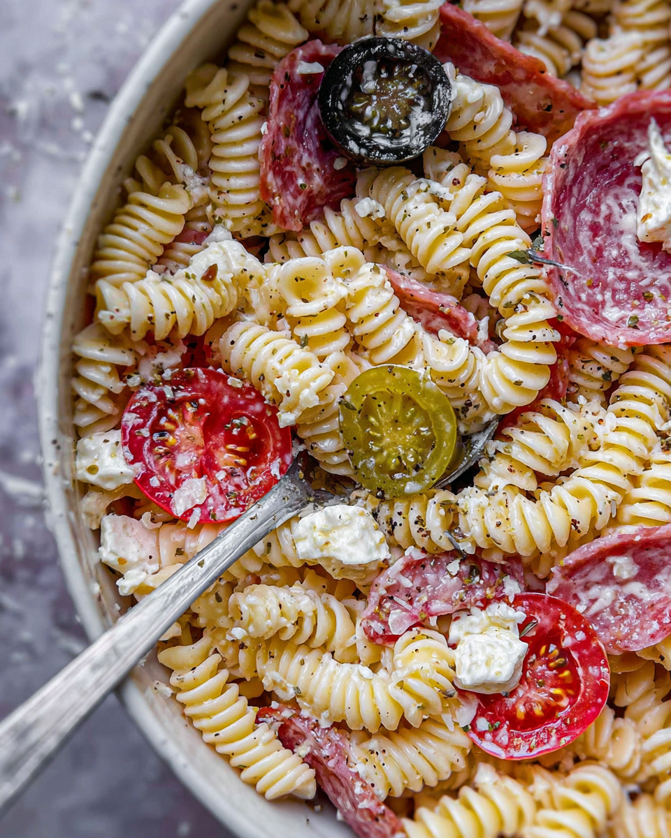 Italian Pasta Salad Ingredients
