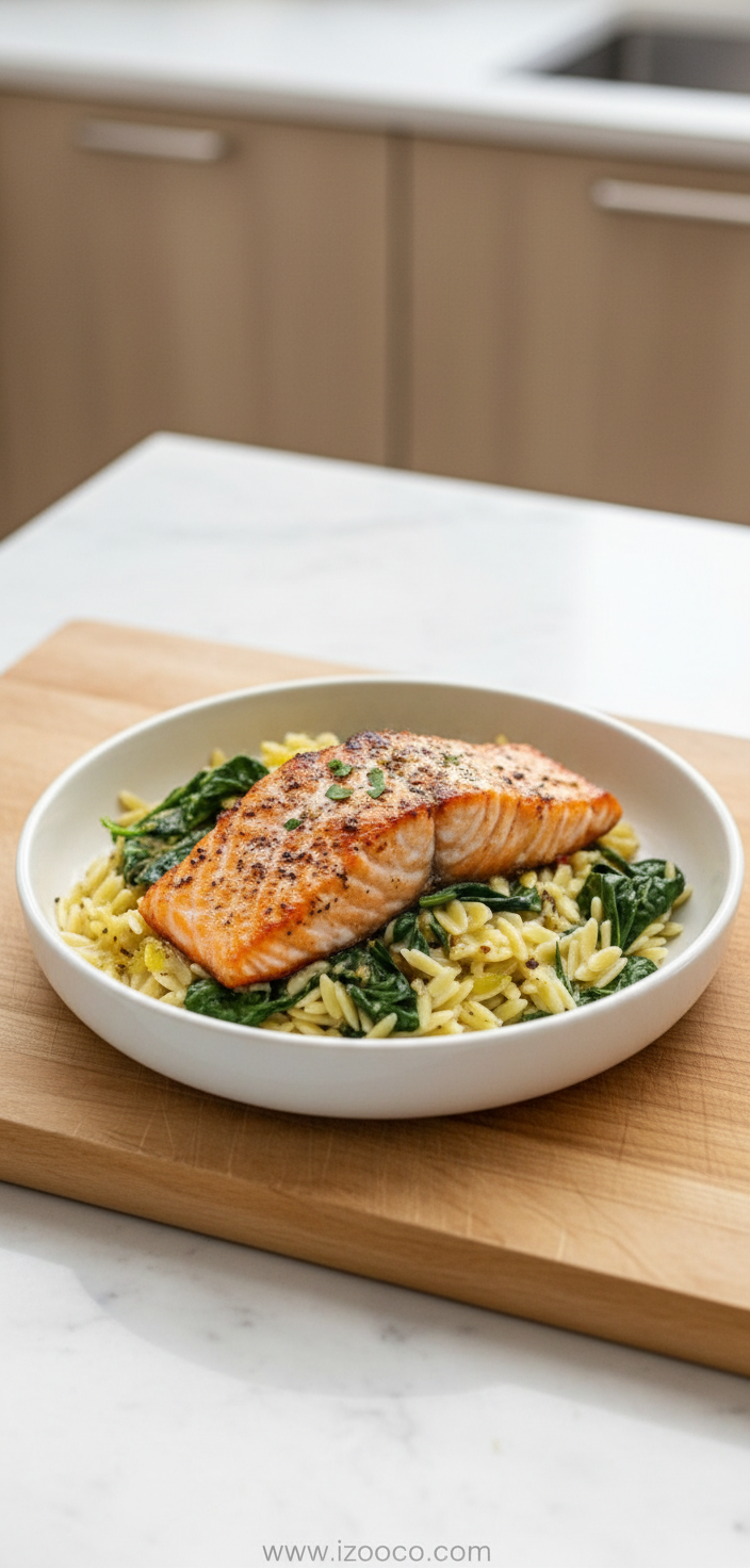 Seared Salmon with Lemon Orzo: A Mediterranean Diet Protein Powerhouse 2 seared-salmon-with-lemon-orzo_feature