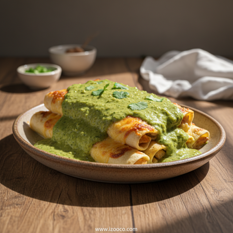 Authentic Mexican Dinner Recipes: Creamy White Chicken Enchiladas & Traditional Favorites 4 white-chicken-enchiladas-with-green-chili-sour-cream-sauce-recipe_feature