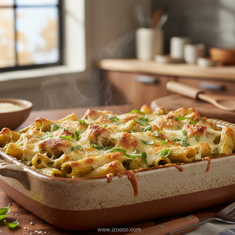 creamy-pesto-chicken-pasta-bake---easy-recipe_feature