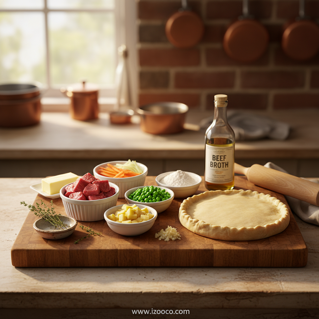 Beef Pot Pie Ingredients
