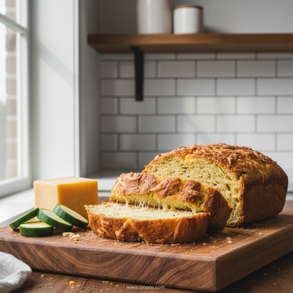 Best Ever Zucchini Cheddar Bread