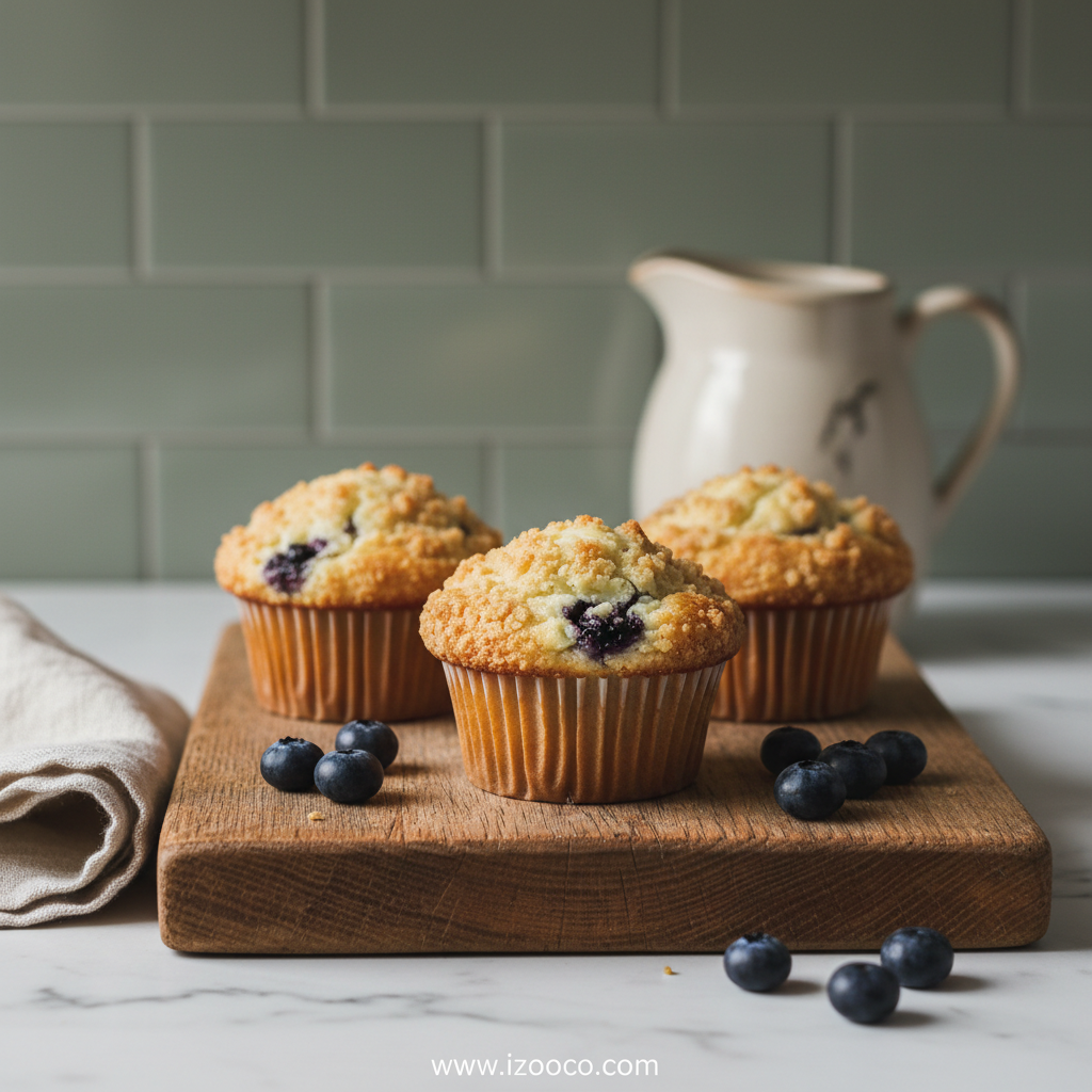Cream Cheese Blueberry Muffins