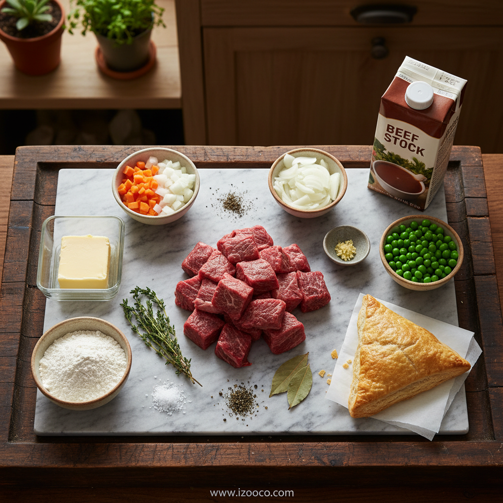 Individual Beef Pot Pies Ingredients