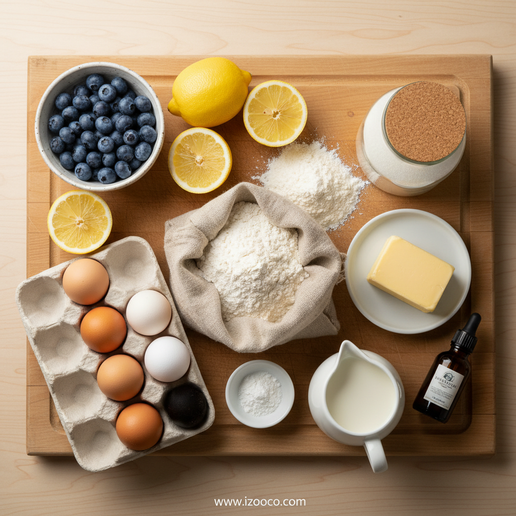 Easy Moist Lemon Blueberry Muffins: Bakery-Style Recipe 2 Ingredients for Lemon Blueberry Muffins