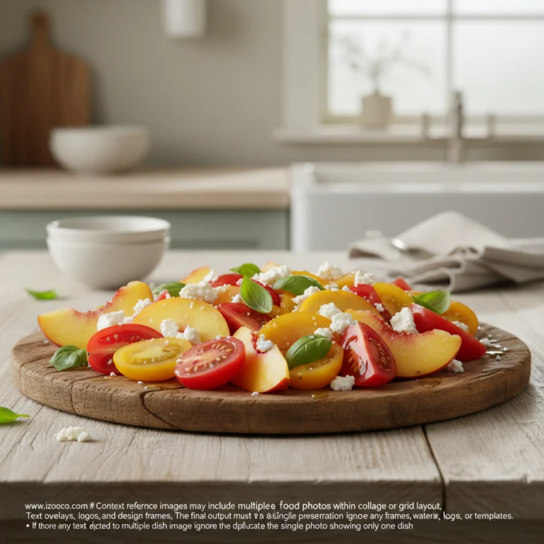 Peach Heirloom Tomato Salad: A Bright Late Summer Delight 6 peach-salad-with-heirloom-tomatoes---summer-dinner-recipes---salad-recipes_feature