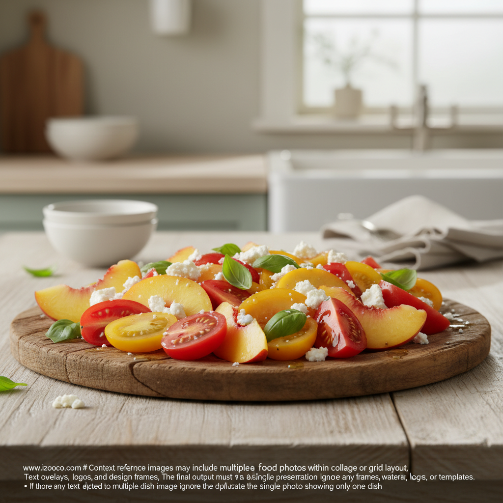 Peach Heirloom Tomato Salad: A Bright Late Summer Delight 1 peach-salad-with-heirloom-tomatoes---summer-dinner-recipes---salad-recipes_feature