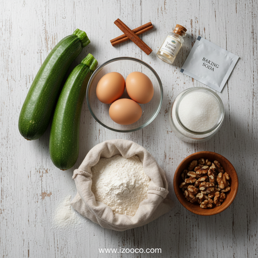 Zucchini Bread Ingredients