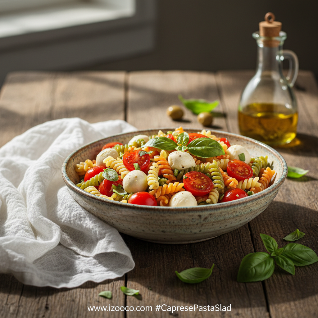 Caprese Pasta Salad (Italian Style) – A Fresh and Flavorful Dish 1 caprese-pasta-salad--italian-style-_feature