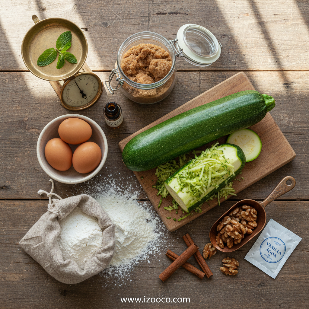 Mom’s Secret Moist Zucchini Bread: A Classic Family Recipe 2 Ingredients for Mom’s Secret Moist Zucchini Bread